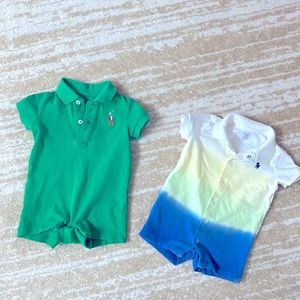 (2) Polo Ralph Lauren Onesie shortalls